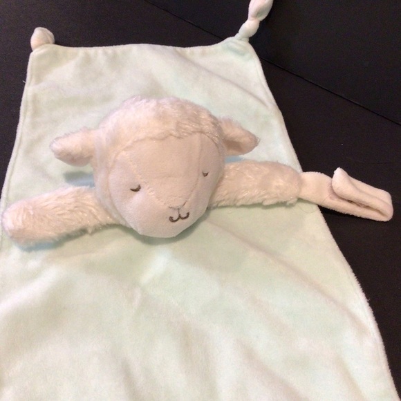Carters lamb green security blanket lovey - Picture 2 of 7